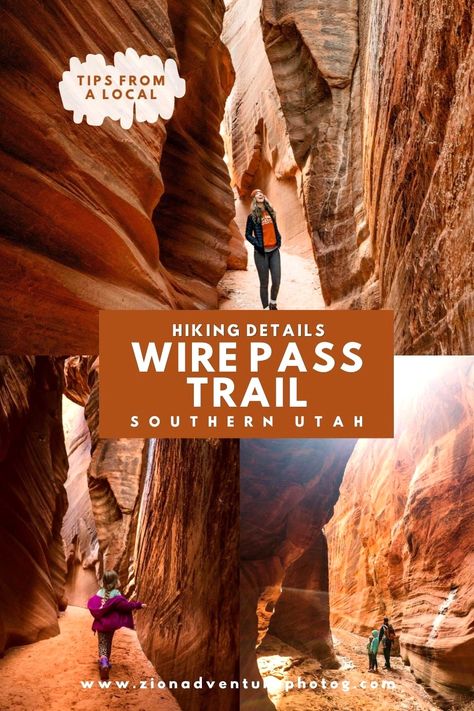 Embark on an unforgettable adventure outside of Kanab, UT, as you explore Wire Pass Trail—where every step is an opportunity for incredible photography and a once-in-a-lifetime experience | Click for our FREE Zion 101 guide Kanab Utah Things To Do, Zion Hikes, Slot Canyons Utah, Utah Activities, Utah Hiking, Kanab Utah, Rock Valley, Utah Camping, Slot Canyons