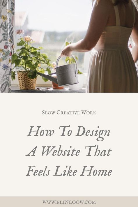 Cosy Website Design, Clean Design Layout, Cozy Website Design, Slow Living Home, Gentle Business, Personal Blog Design, Slow Business, Website Moodboard, Diy Website Design