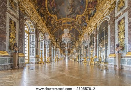 VERSAILLES, FRANCE - APRIL 18, 2015 : The hall of mirrors (Galerie des glasses) in the central wing of Palace of Versailles, the residence of the sun king Louis XIV. - stock photo Kate Hall, Sun King, Versailles France, Hall Of Mirrors, Seamless Backdrop, Palace Of Versailles, Save Room, Louis Xiv, Fabric Backdrop