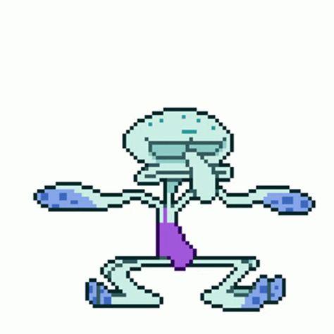 Calamardo Squidward GIF - Calamardo Squidward Dance - Discover & Share GIFs Pixel Art, Dancing, Gif, Art