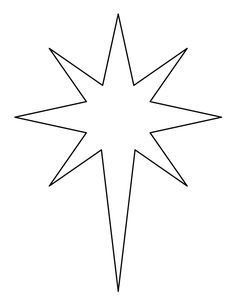 Printable Bethlehem star pattern. Use the pattern for crafts, creating stencils, scrapbooking, and more. Free PDF template to download and print at http://patternuniverse.com/download/bethlehem-star-pattern/. Christmas Star Crafts, Star Template Printable, Star Printable, Nativity Star, Bethlehem Star, Star Craft, Preschool Craft, Star Template, Christmas Stencils