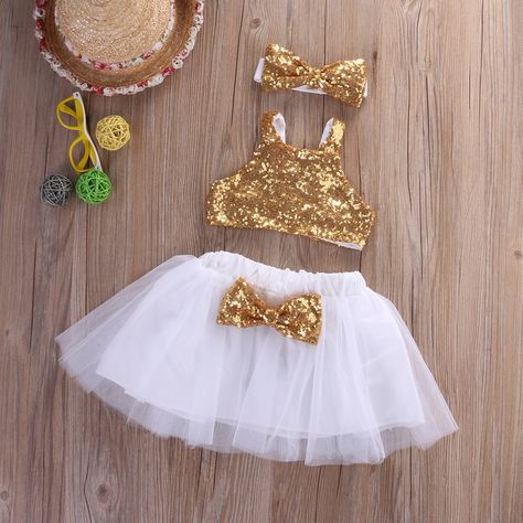 Georgette Skirt, White Tutu, Girls Tutu Dresses, Headband Outfit, Frocks For Girls, Tutus For Girls