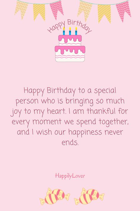 Birthday Wish For Girlfriend Romantic, Birthday Greetings For Girlfriend, Happy Birthday Wishes For Girlfriend, Simple Birthday Message, Happy Birthday Wishes For Her, Special Happy Birthday Wishes, Birthday Message For Boyfriend, Happy Birthday Girlfriend, Birthday Wishes For Love