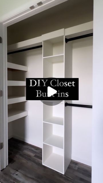 Closet Organization Ideas Small Storage, Cupboard Into Wardrobe, Easy Closet Built Ins, Closet With Deep Sides, Diy Attic Closet, Bedroom Closet Organization Ideas Layout, Convert Closet To Built In Cabinets, How To Build A Closet In A Room Diy, Small Bedroom Walk In Closet Ideas