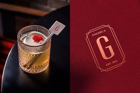 Paperwhite-Studio's brand refresh for Gene & Georgetti, a famous steakhouse in Chicago | Creative Boom Steakhouse Branding Design, Speakeasy Logo, Steakhouse Branding, Steakhouse Logo, Champaign Bar, Cocktail Bar Design, Brand Refresh, Butter Spread, Typographic Logo