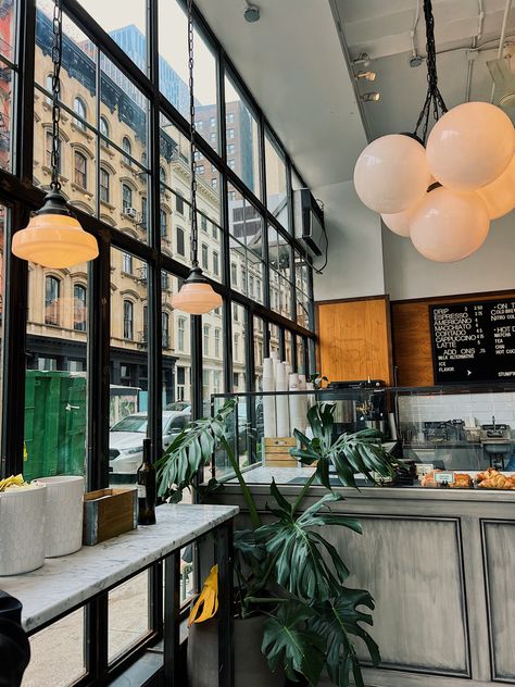 Coffee Nyc Aesthetic, Nyc Cafe Interior, Nyc Coffee Aesthetic, Nyc Coffee Shop Aesthetic, Nyc Cafe Aesthetic, Moodboard Cafe, Paris Coffee Shop, Nyc Cafe, Vision Collage