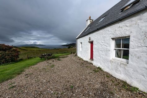 Scottish Cottage, Scottish Cottages, Croft House, Ferry Terminal, Cottage Renovation, Scotland Highlands, Beautiful Cottages, Isle Of Skye, Safe Travel