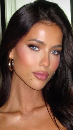 Bombshell Makeup, Mekap Mata, Wedding Guest Makeup, Brunette Makeup, Casual Makeup, Formal Makeup, Dewy Makeup, Smink Inspiration, Glam Makeup Look