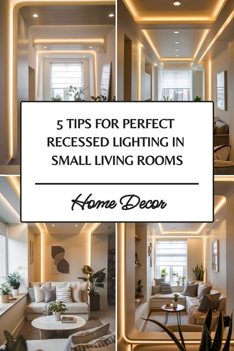 5 tips for perfect recessed lighting in a small living room, with examples of modern, cozy living space designs. Recessed Lighting Ideas Living Room Master Bedrooms, Recess Lighting Living Room, Recessed Lighting Living Room Layout, Pot Lights In Living Room, Recessed Lights In Living Room, Recessed Lighting Ideas Living Room, Canned Lighting In Living Room, Recessed Lighting In Living Room, Cozy Lighting Living Room