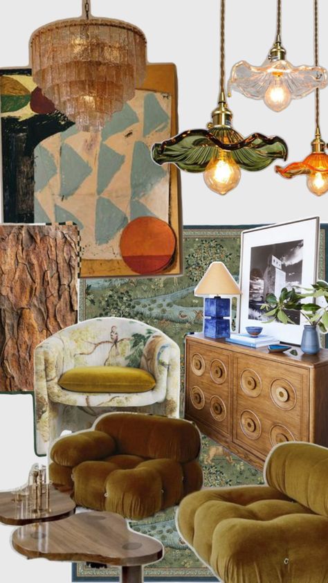 Mid century modern, eclectic pieces to curate the funky, living room of your dreams Apartment Eclectic, Eclectic Mid Century Modern, Funky Living Room, Mid Century Modern Eclectic, Modern Maximalist, Funky Living Rooms, Eclectic Living, Eclectic Interior Design, Modern Eclectic