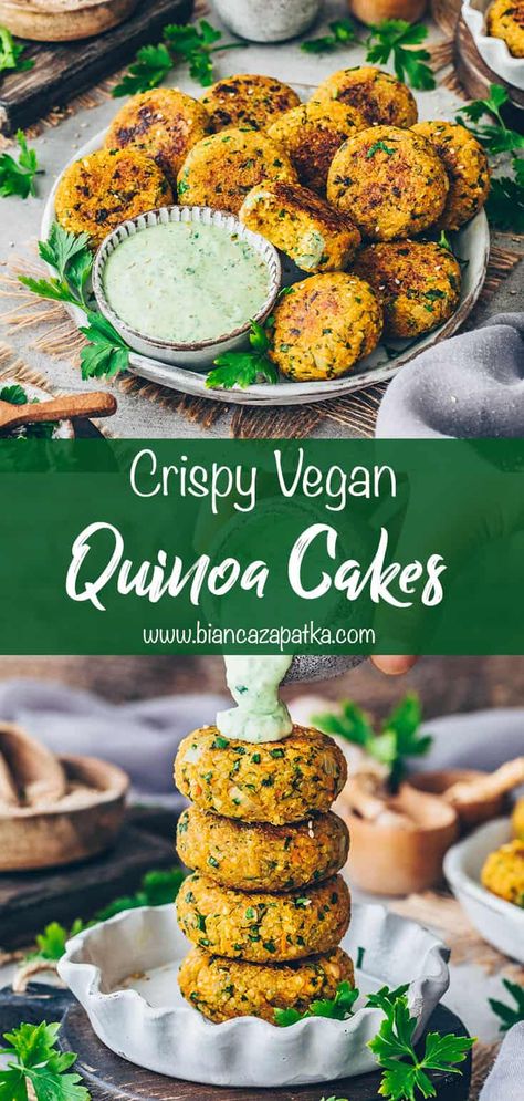 Crispy Quinoa Burgers, Quinoa Fritters Vegan, Quinoa Patty Recipes, Vegan Veggie Fritters, Baked Quinoa Patties, Quinoa Vegetable Recipes, Vegan Hearty Breakfast, Quinoa Protein Patties, Crispy Quinoa Patties