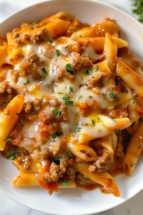 Pasta And Meat Casserole, Sausage Rose Pasta, Tomato Sauce With Sausage, Italian Sausage Meat Recipes, Italian Sausage Mac And Cheese, Non Pasta Dinners Meals, Cooking For 3, Sausage Recipes For Dinner Pasta, Yummy Pasta Recipes For Dinner