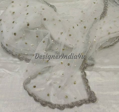 Check out this item in my Etsy shop https://www.etsy.com/uk/listing/660500723/indian-pakistani-designer-white-with White Dupatta Designs With Lace, Net Shawl Designs, Net Duppata Designs, White Dupatta Designs, Work Dupatta Designs, Dupata Laces, Net Dupatta Designs Ideas, Duppata Designer Lace, Duppattas Designs Ideas With Lace