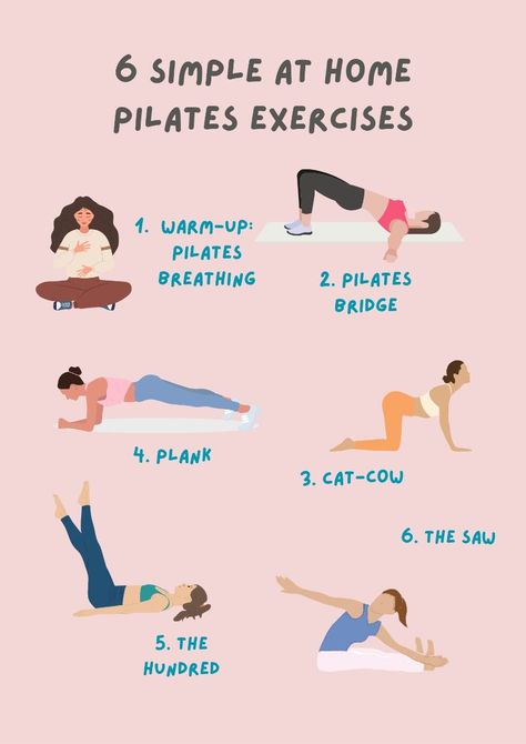 6 Simple at Home Pilates Exercises 🧘‍♀️✨ Easy Beginner Pilates, Pilates Workout Core, Beginners Pilates At Home, Easy Pilates Workout At Home, Easy Full Body Workout At Home, Pilates Strength Workout, Easy Pilates For Beginners, At Home Pilates Workout For Beginners, Pilates Home Workout