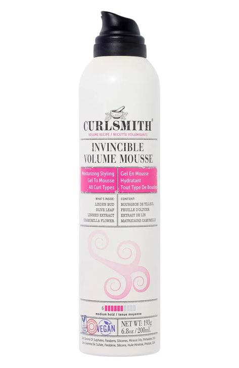 Shop CURLSMITH Online | Nordstrom Best Mousse For Curly Hair, Fine Curly Hair Products, Best Hair Mousse, Mousse Hair, Volume Mousse, Curly Hair Mousse, Healthy Curly Hair, Ocean Goddess, Types Of Waves