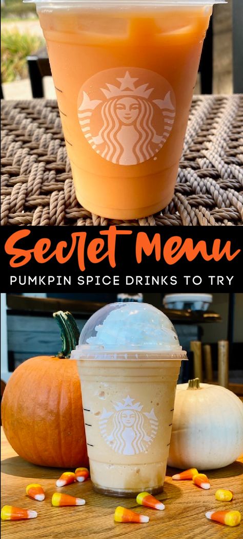 Starbucks Drinks Recipes Secret Menu Pumpkin Spice, Fall Secret Starbucks Drinks, Pumpkin Spice Secret Menu Starbucks, Starbucks Pumpkin Drink Order, Starbucks Pumpkin Drinks Recipes, Iced Pumpkin Drinks Starbucks, Cheap Pumpkin Starbucks Drinks, Pumpkin Coffee Drinks Starbucks, Starbucks Secret Fall Drinks