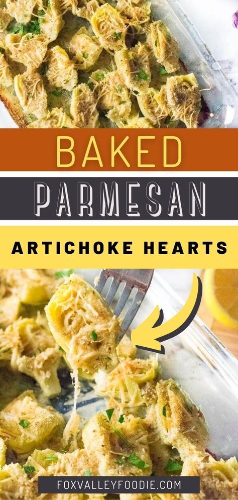 Canned Artichoke Recipes, Baked Artichoke Hearts Recipe, Baked Artichoke Hearts, Parmesan Artichoke, Roasted Artichoke Hearts, Thanksgiving Recipes Drinks, Artichoke Heart Recipes, Mini Meals, Baked Artichoke