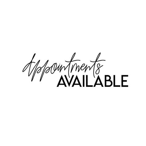 June Appointments Available, Hairstylist Appointments Available, Esthetician Appointments Available, Taking Clients Post, Hair Page Bio Ideas, Book Now Appointment Hair, Prebooking Hair Appointments, Now Booking Appointments Instagram, How To Book An Appointment