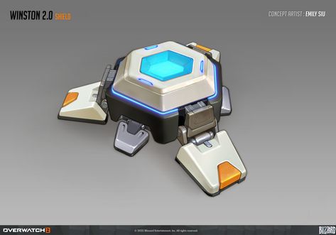 Scifi Environment, Future Technology Concept, Sci Fi Props, Futuristic Robot, Props Concept, Game Props, Isometric Illustration, Overwatch 2, Concept Artist