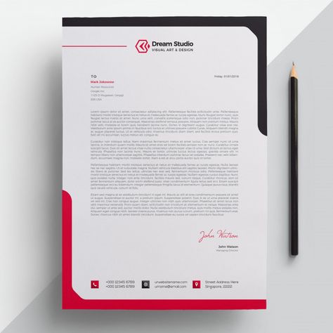 Letterhead Premium Vector#letterhead #template #design #corporate #business #letter #modern #identity #company #abstract #document #paper #presentation #leaflet #page #print #vector #layout #contract #a4 #official #newsletter #headline #brochure #style Contract Design Layout, A4 Document Design, A4 Paper Design, Letter Paper Design, Free Letterhead Template Word, Corporate Letterhead Design, Modern Letterhead Design, Headline Design, Letterhead Designs