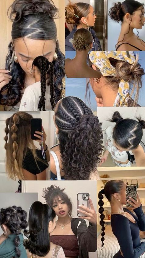 Braids Big, Hairstyles Knotless, Quick Curly Hairstyles, Lemonade Braids, Hairstyle Examples, Mixed Curly Hair, Hair Inspiration Long, Types Of Hair, Hairstyles For Layered Hair