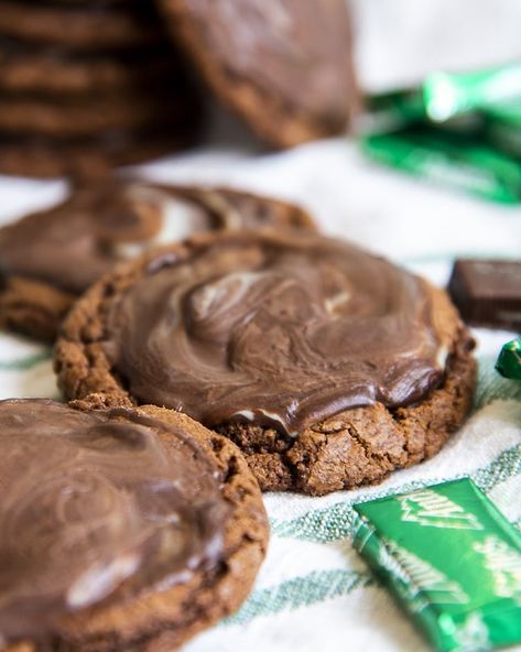 Mint Sugar Cookies, Mint Chocolate Cookies, Andes Mint Cookies, Andes Mint Chocolate, Mint Frosting, Chocolate Mint Cookies, Andes Mint, Mint Brownies, Like Mother Like Daughter