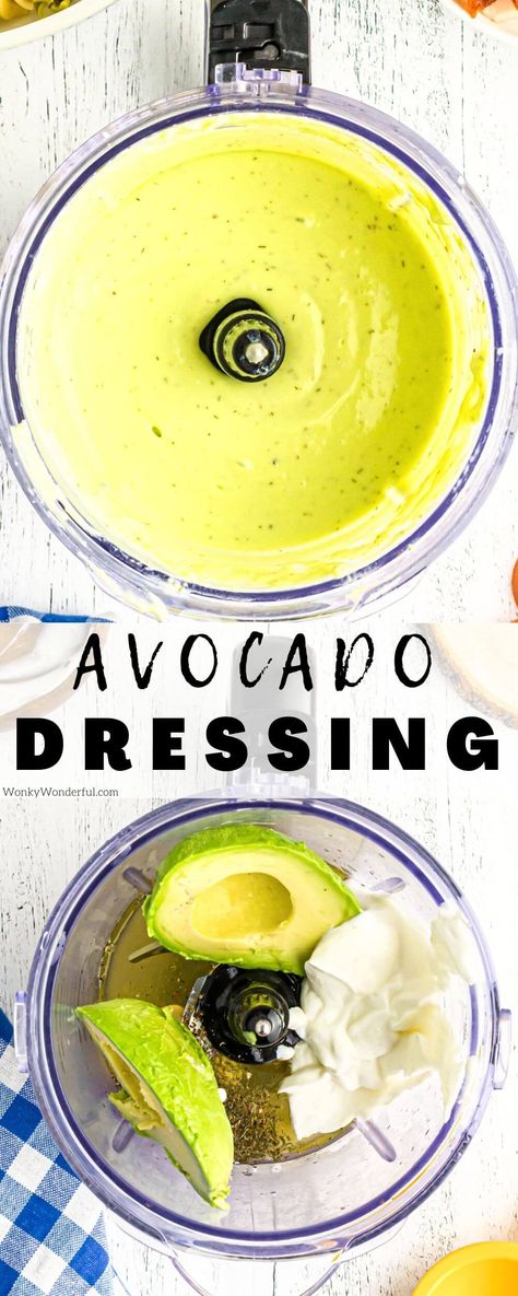 Avocado Lemon Dressing, Diy Avocado Dressing, Avocado Mayo Dressing, Avocado Dressing For Tacos, Avocado Dressing For Salad, Guacamole Dressing Recipe, Simple Avocado Dressing, Pasta Avocado Salad, Easy Avocado Dressing