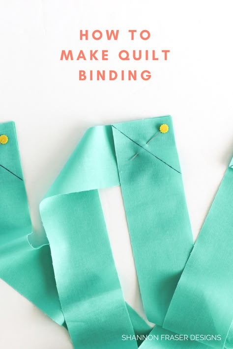 Quilt Binding Tutorial, Binding Tutorial, Beginner Sewing Projects Easy, Quilt Binding, Leftover Fabric, Sewing Projects For Beginners, Sewing Skills, Love Sewing, Sewing Tips