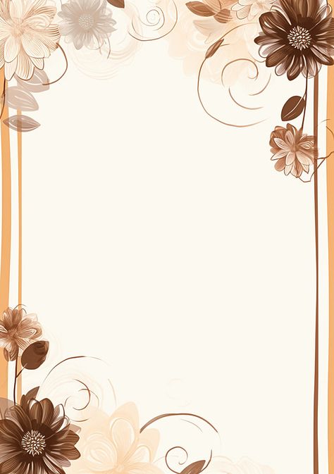 a beige background with flowers and leaves on it Background Design For Editing, Bujo Bible, It Wallpaper, Wedding Cards Images, Background With Flowers, Flower Background Design, Note Writing Paper, Page Borders Design, Scrapbook Flowers