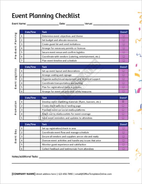 Flawless Event Planning: Download Event Planning Checklist Template in MS Word Format Event Checklist Template Party Planning, Fundraiser Checklist Event Planning, Event Planning Budget Template, Event Planning Checklist Templates Party Planners, Planning A Conference Checklist, Fundraising Event Planning Checklist, Gala Event Planning Checklist, Planning An Event Checklist, Pta Event Planning Template