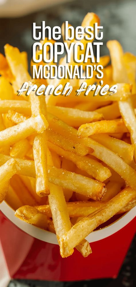 Copycat McDonald’s French Fries [80 Minutes] – Chasety Fun French Fries, Copycat Mcdonalds Fries, Mcdonald’s French Fries, How To Make Mcdonalds Fries, Homemade Mcdonalds Fries, Mcdonald’s Fries Recipe, Mcdonalds Fries Recipe, Mcdonald’s Fries, Southern Dinner Ideas Soul Food Meals