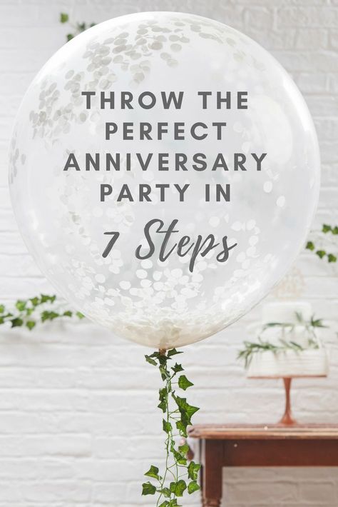 20th Anniversary Party Decorations, 40th Wedding Anniversary Party Ideas Diy, Ideas For 50th Anniversary Party, 50th Wedding Anniversary Party Ideas Fun, 30 Year Anniversary Party Decorations, How To Throw A 50th Anniversary Party, Anniversary Party Planning, How To Plan An Anniversary Party, Anniversary Party Ideas 20 Years