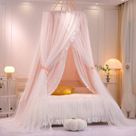 Tent Reading Nook, Canopy Bed Curtain, Princess Canopy Bed, Princess Canopy, Canopy Bed Curtains, Dreamy Bed, Cute Bedroom, Canopy Curtains, Princess Bed