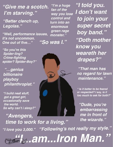 Iron Man Quotes Funny, Tony Stark Quotes Funny, Best Avengers Quotes, Avengers Sayings, Famous Marvel Quotes, Marvel Quote Wallpapers, Short Marvel Quotes, Iconic Marvel Quotes, Avengers Quotes Wallpaper