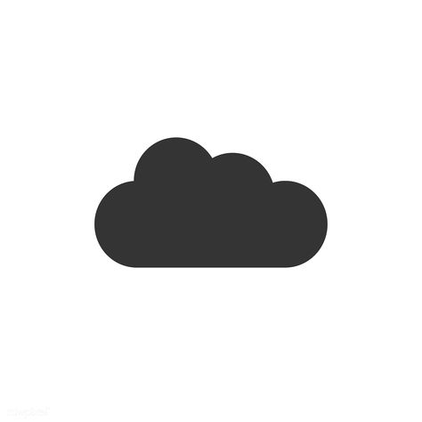 Cloud icon vector | free image by rawpixel.com Clouds Icon, Wallpaper Iphone Ios7, Cloud Logo, Doodle Paint, Black And White Instagram, Cloud Illustration, Icon White, Cloud Icon, Clock Icon