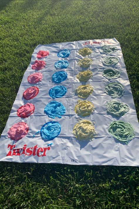 Shaving Cream Twister, Twister Party, Summer List Ideas, Summer To Do List, Outdoor Game, Outdoor Games For Kids, Fun Sleepover Ideas, Fun Summer Activities, Friend Activities