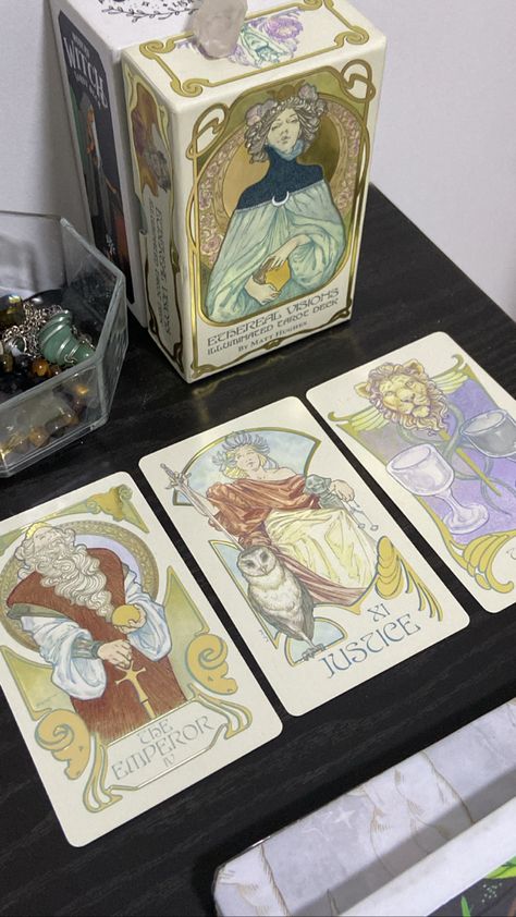 ethereal visions tarot deck Etheral Visions Tarot, Ethereal Tarot, Ethereal Visions Tarot, Tarot Aesthetic, Event Id, Modern Magic, Greek And Roman Mythology, Tarot Cards Art, Zodiac Signs Horoscope