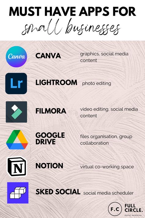 Apps For Small Business, Small Business Graphics, Small Business Apps, Must Have Apps, Boutique Marketing, Of Content Ideas, Small Business Marketing Plan, Marketing Career, Business Branding Inspiration