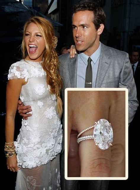 Blake Lively engagement ring is one of our favourite celebrity engagement rings. Find out how you can get the look at a fraction of the price with our budget-friendly guide. Blake Lively Engagement Ring, Sapphire Engagement Ring Set, Engagement Celebration, Celebrity Engagement Rings, Best Engagement Rings, Rose Gold Engagement, Vintage Engagement, Blake Lively, Sapphire Engagement