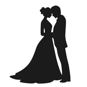 Bride Groom Silhouette, Bride And Groom Silhouette, Ballerina Silhouette, Couple Silhouette, Wedding Silhouette, Christmas Chevron, Silhouette Design Store, Silhouette Art, Printable Patterns