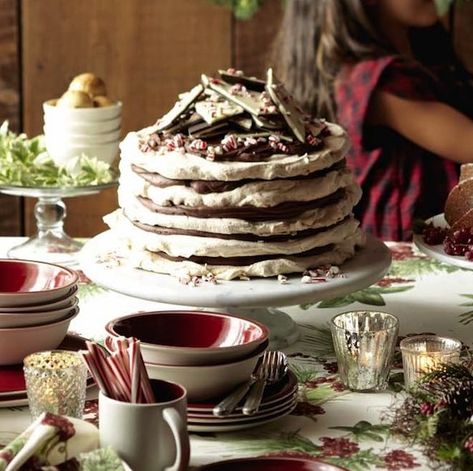 6 Showstopper Desserts to Impress Your Guests with This Holiday Season | Williams-Sonoma Taste Showstopper Desserts, Showstopper Dessert, Peppermint Bark Recipes, Chocolate Peppermint Bark, Pavlova Recipe, Layered Desserts, Bark Recipe, Peppermint Bark, Christmas Cooking