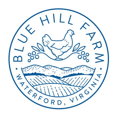 Farm Logo Design Ideas, Farm Logo Inspiration, Waterford Virginia, Circular Logo Design, Hill Logo, Farm Logo Design, Circular Logo, Farm Logo, Blue Hill