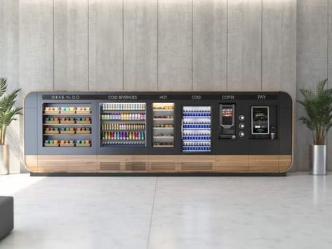 Hotel Grab And Go, Grab And Go Design, Hotel Technology, Amenity Space, Vending Machine Design, Vending Machine Business, Nyc Times Square, Supermarket Design, Proof Of Concept