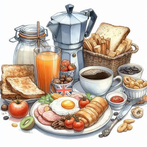 Free Printable Clipart | All kinds of breakfast images | Facebook Breakfast Images, Breakfast Clipart, Picture Puzzle, Tea Parties, Art Tips, Tea Party, Free Printable, Free Printables, Clip Art