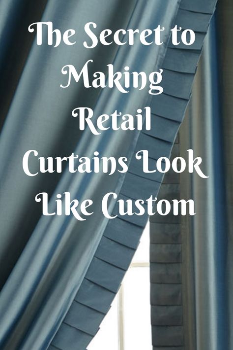 JRL Interiors — Curtains: Custom or Ready-Made? Drapes And Curtains, Drapery Trim, Elegant Draperies, Curtain Trim, Drapery Styles, Homemade Curtains, Classic Curtains, Outdoor Curtains For Patio, Living Room Drapes