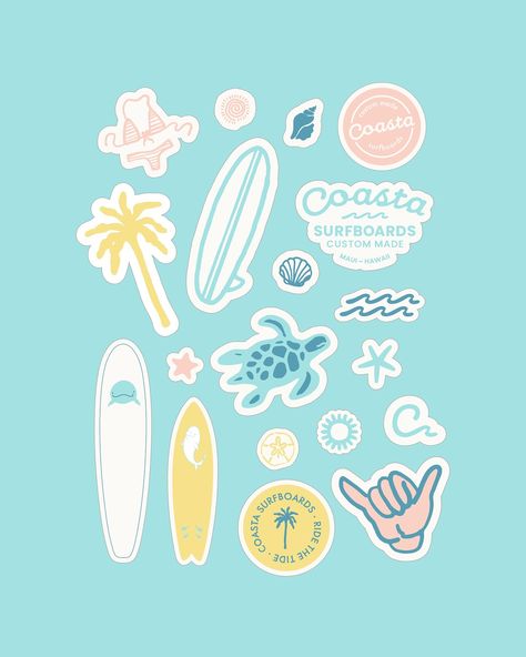 Check out the website and stickers for Coasta Surfboards!!🌊🏄🏼‍♀️ Lemme know if you can spot the anime reference in one of the stickers in the comments??!🏄🏼‍♀️ 2/2 @clubdillydally @twentyninedesign.co #dillydallycoasta #dillydally #clubdillydally #graphicdesign #graphicdesigner #brand #brandidentity #branding #logo #logodesigner #logoinspirations #beach #beachvibes #surf #surfing #surfbrand #surfboards #surfboardshaper #hawaii #hawaiilife #mauihawaii #coastal #coastalliving #coasta #coast... Surf Board Doodle, Surf Board Cartoon, Surfboard Graphic Design, Surfboard Graphics, Surfboard Graphic, Hawaii Stickers, Surf Brands, Solana Beach, Hawaii Surf