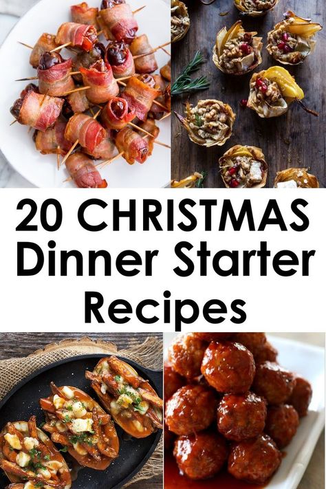 christmas food dinner starters/Here is a list of best Christmas food ideas recipes for dinner, dessert, treats and party, appetizers, side dishes, the main course, then you can prepare this Christmas holiday. Christmas breakfast #food #holiday ##Christmas #Holiday #Xmas #Gifts #Christmasgifts #giftguide #giftideas #holidays #recipes Xmas Dinner Ideas, Dinner Starters, Christmas Dinner Starters, Christmas Dinner Recipes Easy, Dinner Party Starters, Easy Christmas Dinner, Pastry Appetizer, Starter Recipes, Christmas Dinner Menu