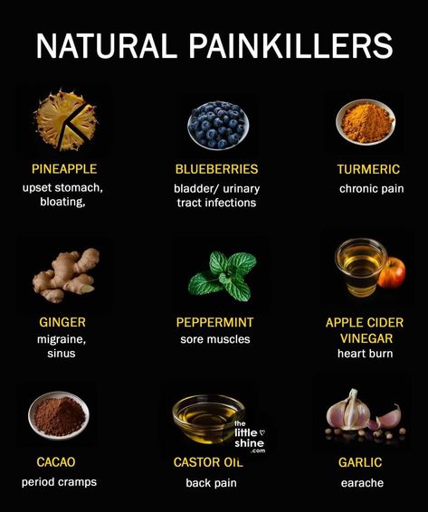 Herbs For Inflammation, Natural Pain Killers, Herbal Remedies Recipes, Natural Remedies For Migraines, Sick Remedies, Medical Herbs, Food Health Benefits, Natural Healing Remedies, Herbal Healing