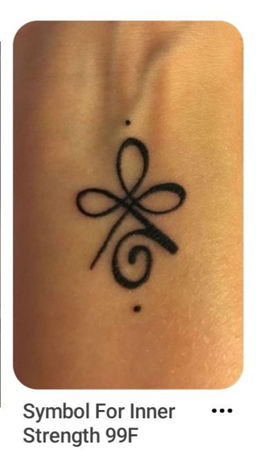 Inner Strength Tattoo, Strength Symbols Tattoo, Tattoos Meaning Strength, Simbols Tattoo, Symbols Of Strength Tattoos, Small Wave Tattoo, Female Tattoos, Men Tattoos, Strength Tattoo