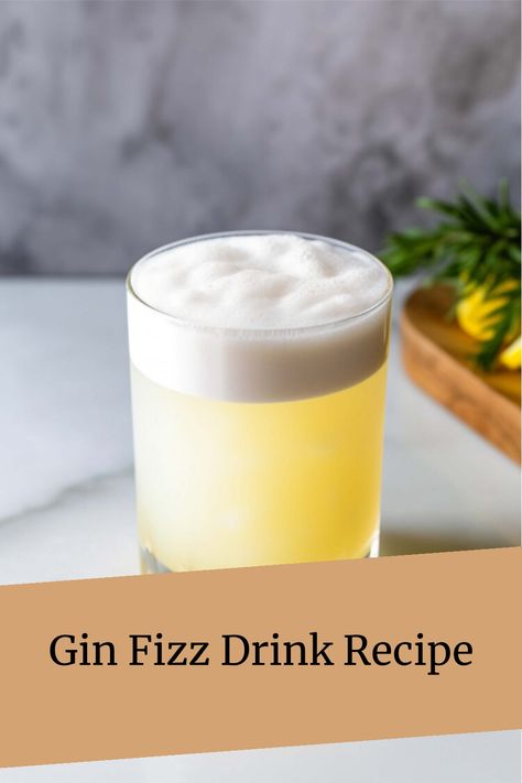 Think 7-up with a kick and some egg foam, and you’ve got an idea of what the Gin Fizz tastes like. With the juniper notes from the gin to make it interesting. Gin Fizz Recipe, Fizz Drinks, Cocktail Party Drinks, Gin Fizz Cocktail, Ramos Gin Fizz, Sloe Gin, 7 Up, Gin Fizz, Lime Soda